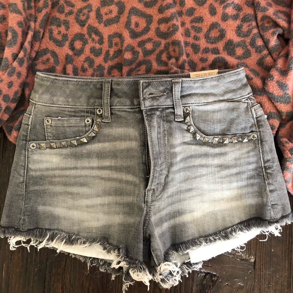 AE distressed shorts